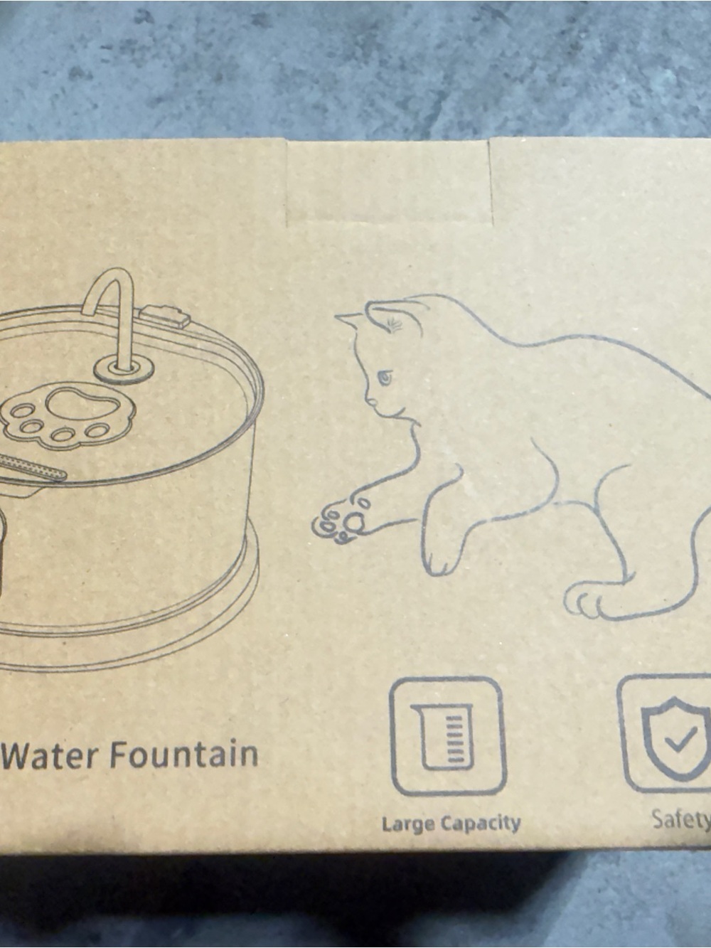 Cat Water Fountain - Blue